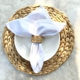 thumbnail image 6 of Laquedecraft Set 24 Woven Water Hyacinth Napkin Rings, Holders for Christmas, Thanksgiving, Outdoor Indoor Wedding, Party, 6 of 6