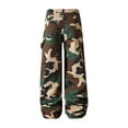 thumbnail image 4 of Men's Casual Camouflage Cargo Pants Baggy Wide Leg Hip Hop Skater Pants Loose Fit with Pockets - Streetwear Style for Men with Urban and Trendy Look,Camouflage,M, 4 of 6