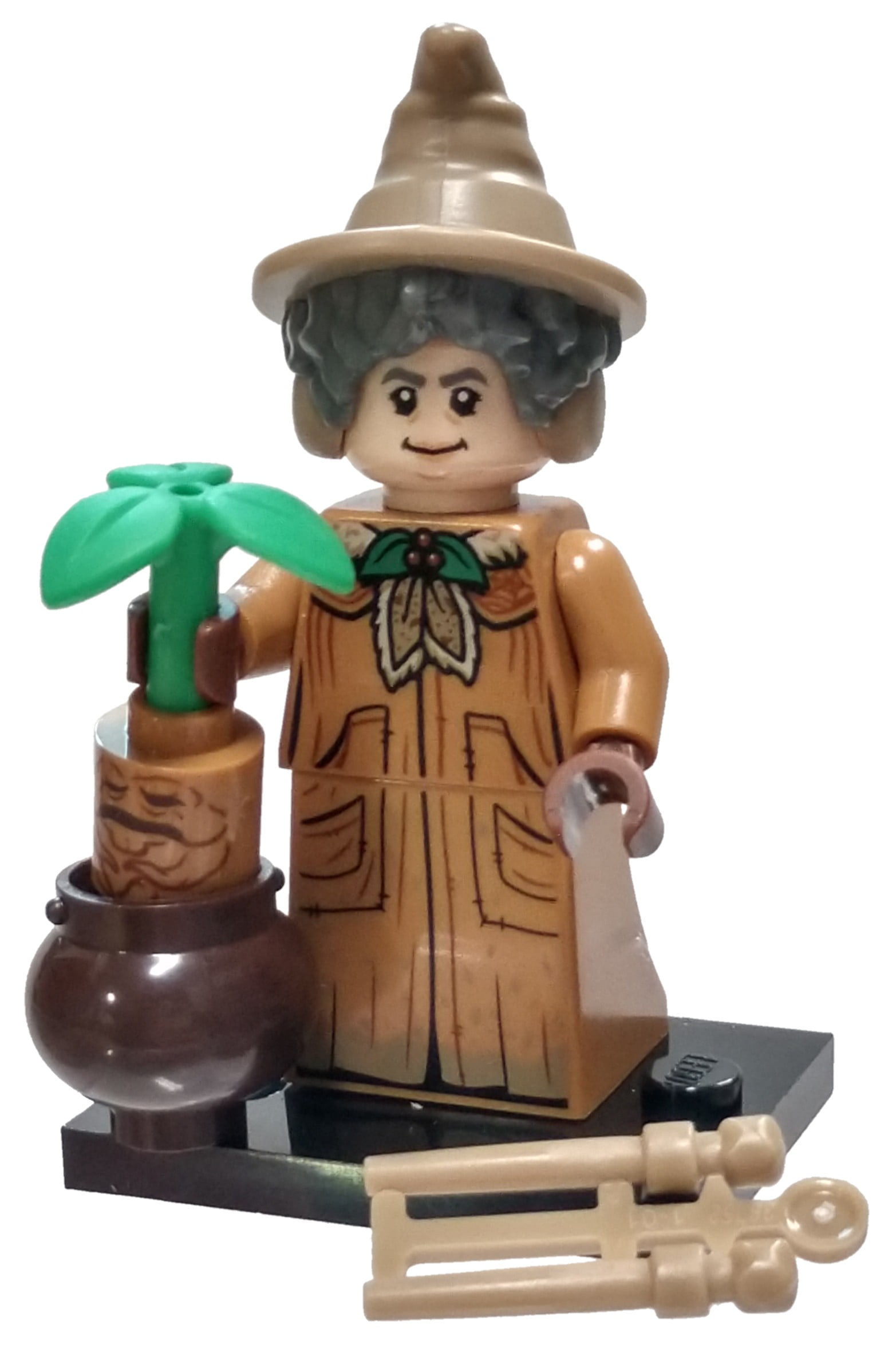 Lego minifig-profesor Pomona Sprout-minifiguras Harry Potter series 2-nuevo 