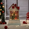 thumbnail image 4 of AJKSFHIU Christmas Village Houses,Vintage Christmas Ornaments,Christmas Miniatures Figurines,Christmas Decoration Santa Claus Nightlight,Christmas Small House Decoration Luminous Christmas Gift, 4 of 6