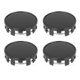 thumbnail image 1 of 4 uds 54mm 9 Orejetas Negro Coche Rueda Neumático Central Cubo Tapas Cubierta, 1 of 1