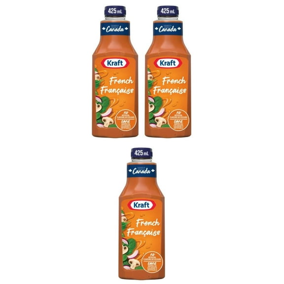 Kraft French Salad Dressing, 425ml (3 Pack)