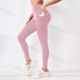 thumbnail image 2 of COMVALUE Leggings for Women High Waisted, Buttery Soft Yoga Pants, Non See Through Light Tummy Control Athletic Pants Pink XL, 2 of 4
