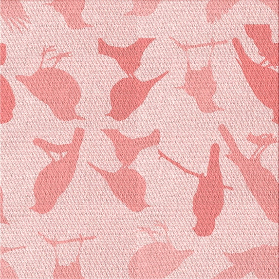Ahgly Company Indoor Square Patterned Pastel Red Pink Area Rugs, 7' Square