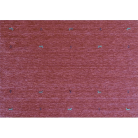 Ahgly Company Indoor Rectangle Abstract Light Blue Contemporary Area Rugs, 8' x 10'