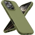 thumbnail image 1 of KOMI Designed for iPhone 16 Pro Max Shockproof Liquid Silicone Protective Phone Case, Olive Green, 1 of 5