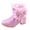 Pink, variant on JUMESG Girls Ankle Boots Girls Rhinestone Cowboy Boots Kids Low Heel Dress Booties,Pink 5-5.5 Years