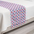 thumbnail image 2 of Floral Bed Runner, Flowers Inspired Romantic Tone Florets, Decorative Accent Bedding Scarf for Hotels Homes and Guestrooms, Twin, Ceil Blue Pink White, by Ambesonne, 2 of 2