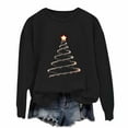 thumbnail image 2 of ‌FDGIU Women's Christmas Sweatshirt 2025 – Fleece Lined Pullover, Merry & Bright Holiday Top, 2 of 3