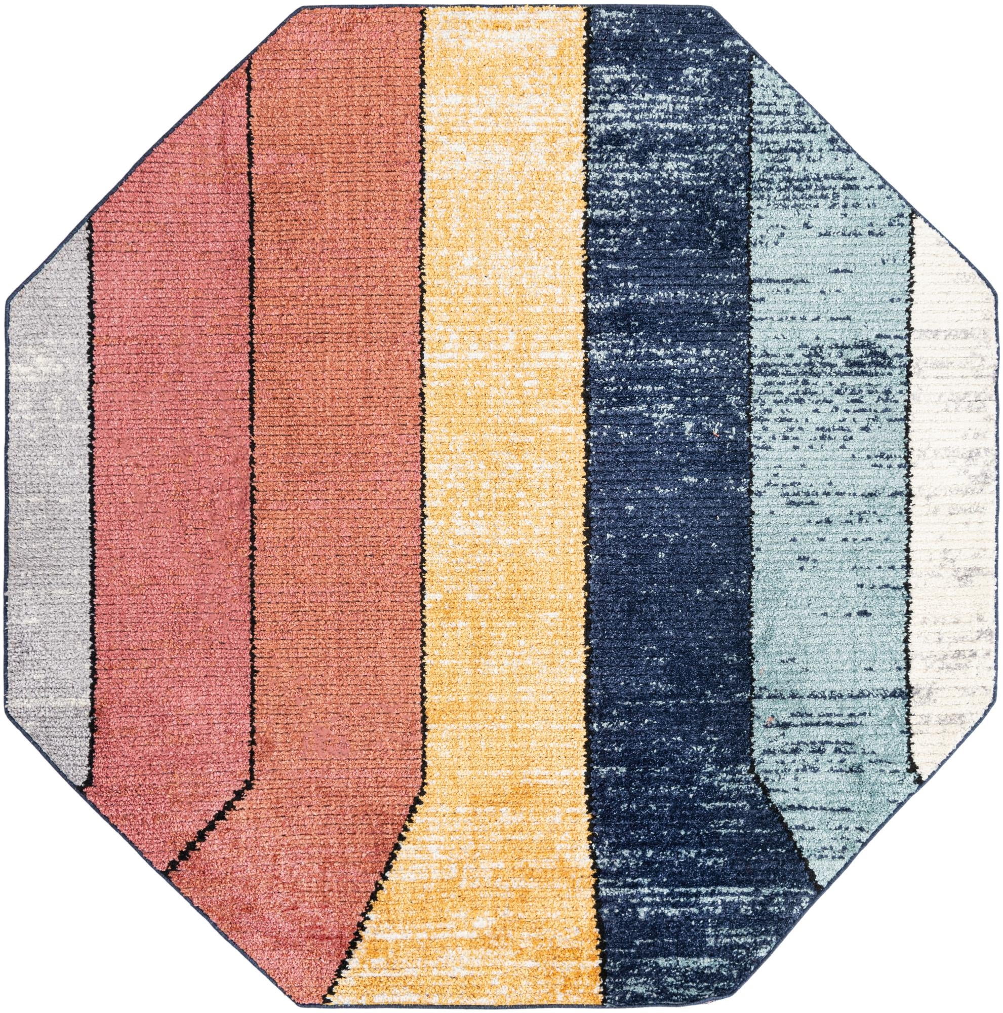 Rugs.Com Tagine Collection Rug – 8 Ft Octagon Multi Medium-Pile Rug ...
