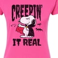 thumbnail image 3 of Peanuts - Creepin It Real - Juniors Fitted Graphic T-Shirt, 3 of 6