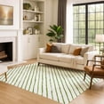thumbnail image 7 of Addison Rugs Mayfield Premium Machine Washable Transitional Holiday Stripe Green Rectangle Rug, 3' x 5', 7 of 7