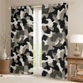 thumbnail image 2 of Castle Fairy Brown Black Camo Blackout Curtains Set of 2 (52x84 Each) for Children Teens Adults,Vintage Camouflage Window Curtains,Abstract Geometric Curtains and Drapes,Super Cozy Room Decor, 2 of 6