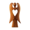 thumbnail image 3 of 12" Wooden Handmade Abstract Sculpture Statue Handcrafted "Angel of Love" Gift Art Home Decor Figurine Accent Artwork Hand Carved, 3 of 4
