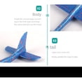 thumbnail image 3 of 1 paquete de juguetes de avión, avión de espuma de lanzamiento de 48 cm, planeador de 2 modos de vuelo, juguete volador para niños, regalos de cumpleaños, juguetes deportivos al aire libre p, 3 of 5