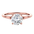 thumbnail image 2 of Mauli Jewels Women's 1 Carat Round Moissanite Diamond Engagement Ring in 14K Gold, 4-Prong Setting, 2 of 6