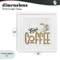 thumbnail image 4 of Stupell Industries Rustic Lodge Fresh Hot Coffee White Framed Print Under Glass, 13 x 13, by Kim Allen, 4 of 8