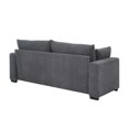 thumbnail image 5 of Aukfa 89" Corduroy Sofa, Comfy 3 Seater Couch for Living Room, Small Space, Apartment, Gray, 5 of 8