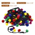 thumbnail image 2 of Uxcell 5 Yards Pom Pom Ball Fringe Trim Ribbon Sewing for DIY Crafts Dark Color Type, 2 of 6