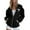 Black, variant on Sweaters for Women Women's Long Sleeve V-Neck Button Down Cardigan Knit Shrugs Sweater Beige M