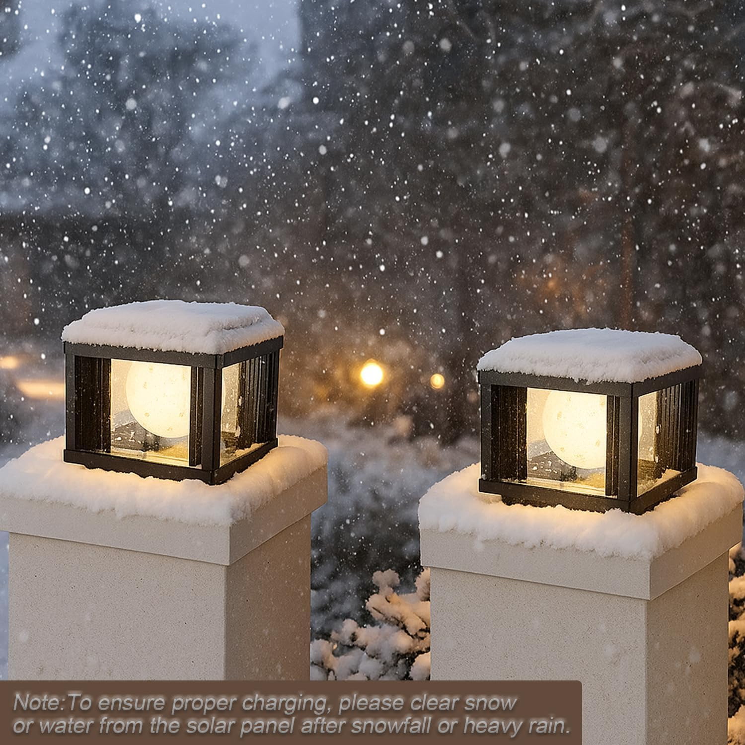 Solar Post Light Modern Outdoor Post Light Solar Lamp Dimmable LED Post Lamp Outdoor Waterproof