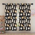 thumbnail image 5 of Blackout Kids Curtains,Cute Cat Black Pattern Children's Insulated Curtains Set Of 2,Bedroom Essentials,Toddler Room Decor 52"x63", 5 of 5