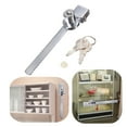 thumbnail image 6 of 4 Keys +Keyed Alike Display Case Showcase Lock Sliding Glass Cabinet Door Lock, 6 of 6