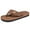 Brown, variant on Mens Flip Flops Comfortable Thong Sandals Lightweight Summer Beach Sandals Grey Size 8.5