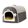 thumbnail image 2 of Casa portátil para perros, tienda para perros, refugio para mascotas, perrera autocalentable, nido suave y cálido para perros pequeños y medianos, S, 2 of 10