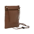thumbnail image 2 of Soft Leather Purse Organizer Shoulder Bag 4 Pocket Micro Handbag Travel Wallet, 2 of 6