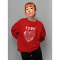 thumbnail image 2 of Love Techno Style Heart Sweatshirt Women -Image by Shutterstock, Female 5X-Large, 2 of 4