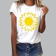 thumbnail image 2 of Guluxicc Womens Graphic T Shirts Crew Neck Casual Classic Comfy Trendy T Shirts for Women, 2 of 7