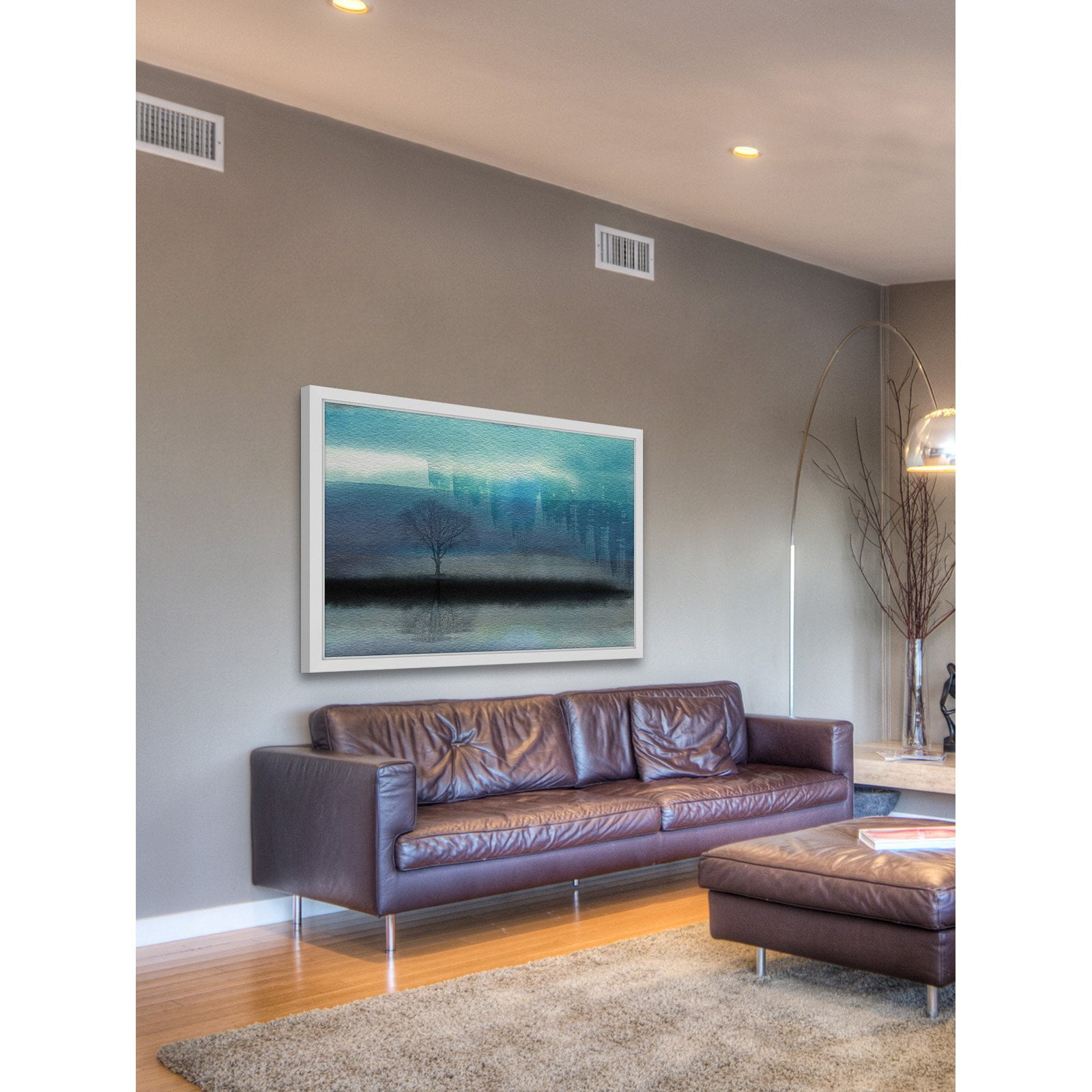 "Mystic Teal" Framed Painting Print
