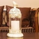 thumbnail image 2 of Candelabro decorativo con forma de farol para velas, decoración para centro de mesa de boda Blanco 14x30cm, 2 of 7