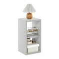 thumbnail image 2 of Pemberly Row Open Back Decorative Cube Storage Organizer in 2-Cube Light Gray, 2 of 6