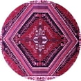 thumbnail image 1 of Ahgly Company Indoor Round Persian Pink Traditional Area Rugs, 7' Round, 1 of 4