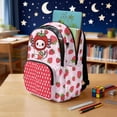 thumbnail image 4 of Xixirimido Axolotl Strawberry Dots Red Pink Print 17" School Backpack for Girls High School Book Bag Cute Backpack Lightweight Middle School Back Pack Daypack Elementary, 4 of 8