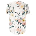 thumbnail image 6 of Patlollav Short Sleeve Shirts for Women Summer Dressy Casual Tops Pleated Front Blouse Ladies Tunics, 6 of 6
