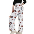 thumbnail image 6 of Womens Pyjamas Flannel Trousers, Anime Cartoon Casual Trousers Autumn Winter, Cozy, Warm, Loungewear, Sleepwear, Elastic Waist, 6 of 6