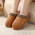 thumbnail image 5 of BERANMEY Cozy Platform Fuzzy Slippers for Women and Men Short Ankle Slippers with Anti-Slip Sole Lined with Warm Furry Perfect for Indoor & Outdoor Use, 5 of 8