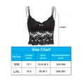thumbnail image 3 of Deago Women's Floral Lace Bralette Deep V Sexy Racerback Lace Bra with Removable Padded Crop Top Everyday Bra (White, S/M), 3 of 10