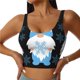thumbnail image 1 of Balery Christmas Gnome Snowflake Sujetadores deportivos con espalda cruzada para mujer, acolchados, sin costuras, de alto impacto, ideales para yoga, gimnasio, entrenamiento y fitness.-, 1 of 8