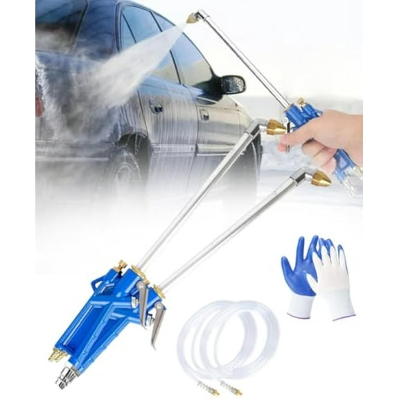 Tidepick Heavy Duty Air Blow Gun, 200 Psi High Pressure Pneumatic Blow Gun with 4ft Hose & Bendable Nozzle, For Cleaning Dust, Grease from Automotive, Machinery, Electronics (2 PCS)