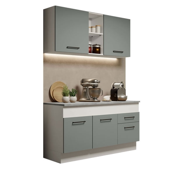 Cocina Integral Completa Modular Madesa Agata 399cm MG 01