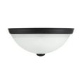 thumbnail image 2 of 2-Light Ceiling Light in Matte Black, 2 of 5