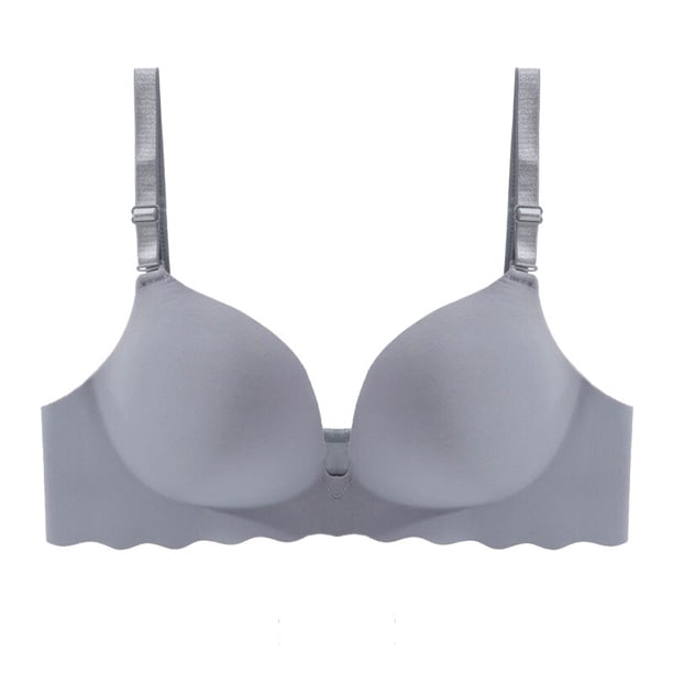 Sujetador sin costuras para mujer, ropa interior Sexy Push Up Bralette, lencería femenina inalámbrica, sujetadores con patrón de letras a la moda, tres cuartos (3/4 de copa) Tan Jianjun unisex