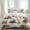 White, variant on Construction Truck Set of 4 Bedding Quilt Covers, Cartoon Grips and Bulldozers Beige 4-Piece Bed Sheet Set with Extra Soft Bed Sheets Quilt Cover Pillowcase, Twin