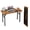 Rustic Brown, variant on Small Computer Desk Folding Table - 35.8" Foldable Office Desk, No Assembly, Perfect for Small Spaces in Bedroom, or Apartment, Portable Mini Desk or Study Table Compact Design, Dark Oak