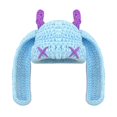thumbnail image 2 of Knit Beanie Hats Cute Bunny Long Ears Funny Hat Winter Cap Warm Knit Rabbit Crochet Skull Cap Outdoor Slouchy Hat ski hat, 2 of 7
