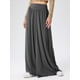 thumbnail image 5 of Pantalones Palazzo Holgados de Cintura Alta Elástica para Mujer, Informales, con Bolsillos, Holgados y Largos de Otoño Gris Oscuro S, 5 of 8
